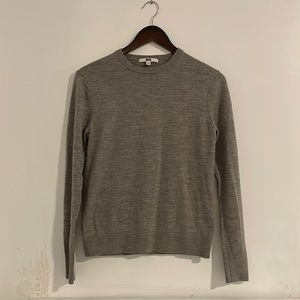 Uniqlo Wool Crewneck Sweater Heather Gray Small